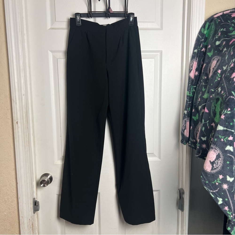 Pull&Bear Black High-Waist Trousers